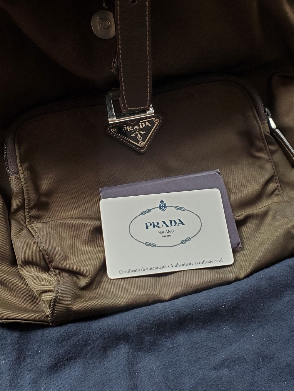 PRADA Vintage Nylon Backpack Brown - Picture 6 of 12